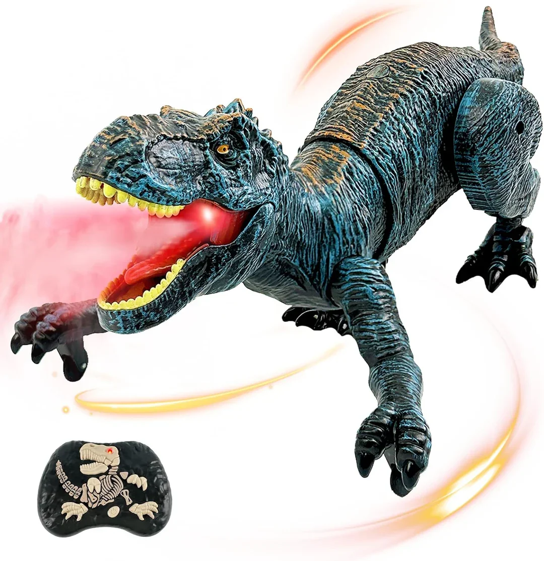 

Remote Control Dinosaur Toy - Robotic T-Rex with Realistic Legs & Water Spray | Kids Birthday & Christmas Gift