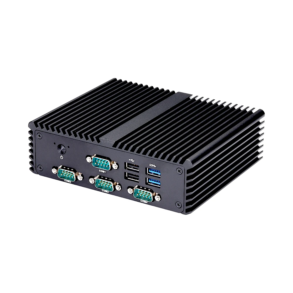 Qotom Q730P Q750P Мини-ПК j4105/J4125 маленький компьютер 4RS232 VGA DP AES-NI Мини-компьютер