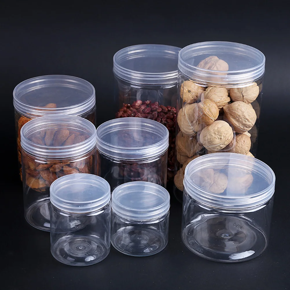 

10 Pcs Food Jar Sugar Sealed Canisters Nut Storage Container Containers Transparent