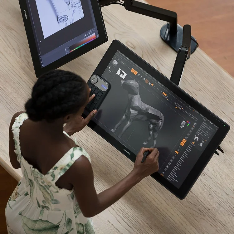 Kamvas 24 QHD Screen Anti-Glare Glass Graphic Pen Display 120sRGB Drawing Pen Tablet Monitor