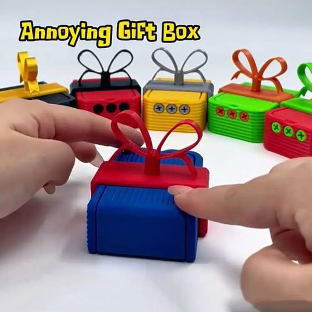 

3D Printed Annoying Gift Box with Screws Twist Storage Prank Storage Box Fun Decors Assorted Colors Gag Joke Toy Funny Gifts