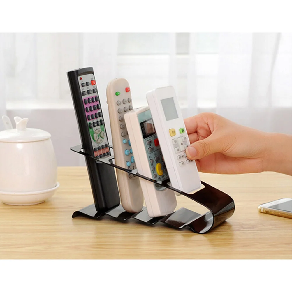 

Remote Control Holder For Air Conditioner Storage Organizer Metal Stand Anti-Slip Living Room Decor Black