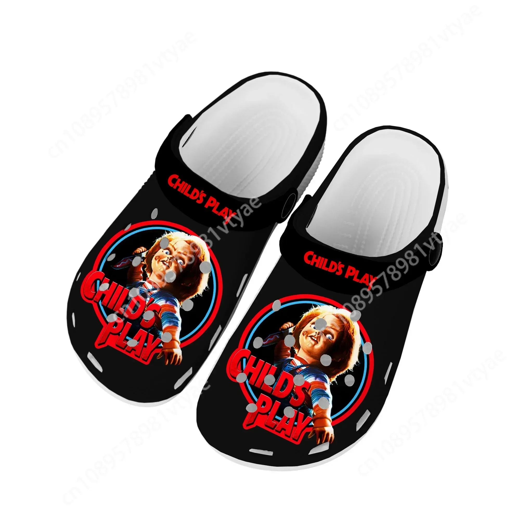 Horror Movie Childs Play Chucky Home Clogs Custom Water Shoes Mens Womens Teenager Shoe 3D Print Garden Clog Beach Hole Slippers