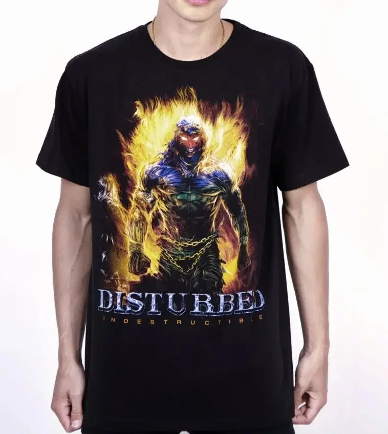 Disturbed Band T Shirt Indestructible New Black Fullsizes long or short sleeves