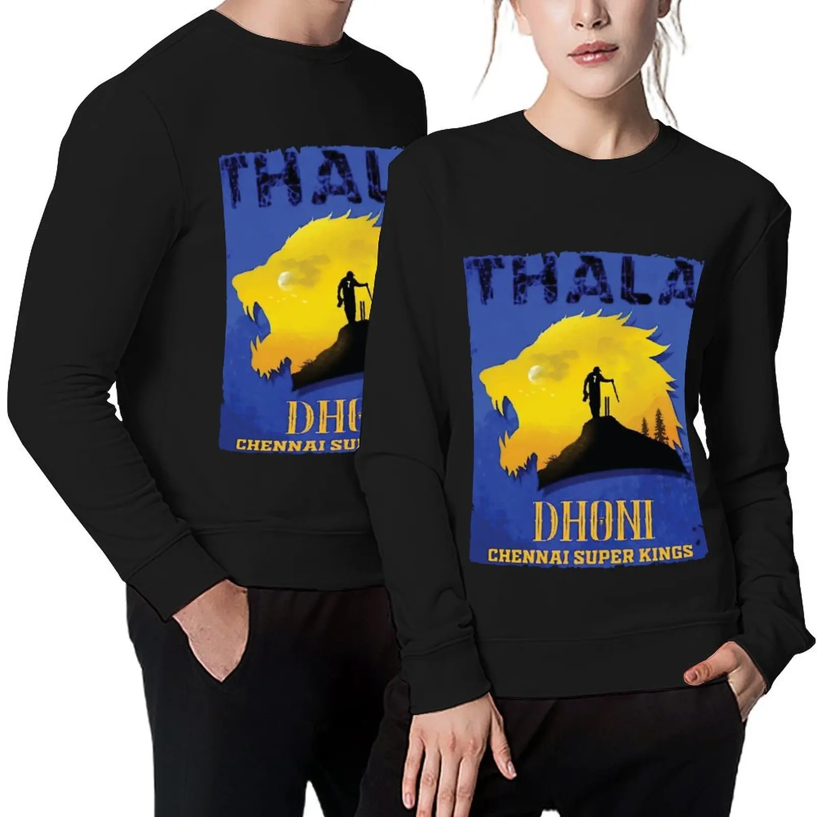 

Dhoni | Chennai Fan | Thala | Indian Cricket Jersey Pullover blouse men wear men's winter sweater men's sweatshirts