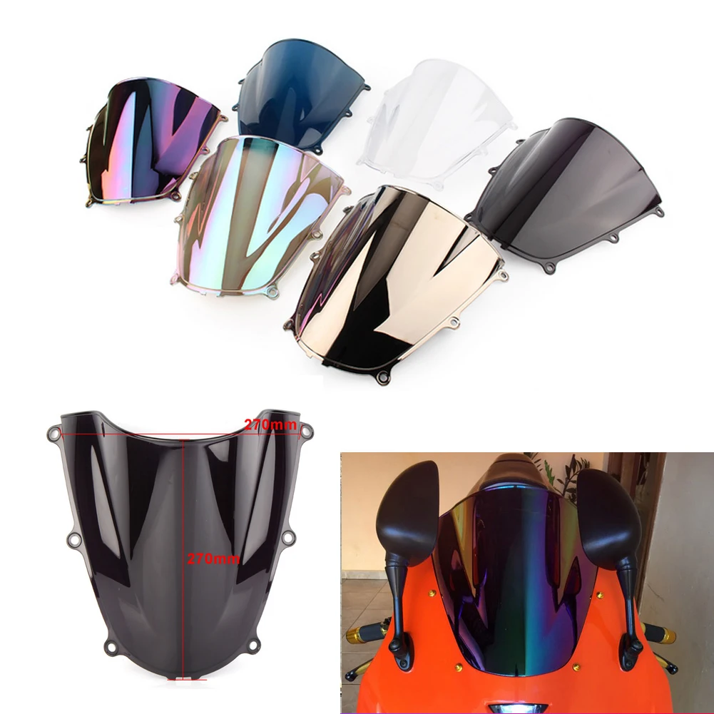 Motorcycle screen Double Bubble Windshield Deflector Protector WindScreen For Honda CBR600RR CBR 600RR CBR 600 RR F5 2005 2006 