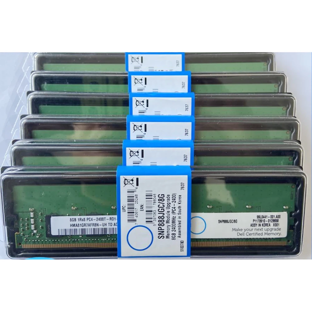 

SNP888JGC/8G For DELL Server Memory 8G 8GB DDR4 1RX8 2400MHz PC4-19200 RAM Fast Ship High Quality