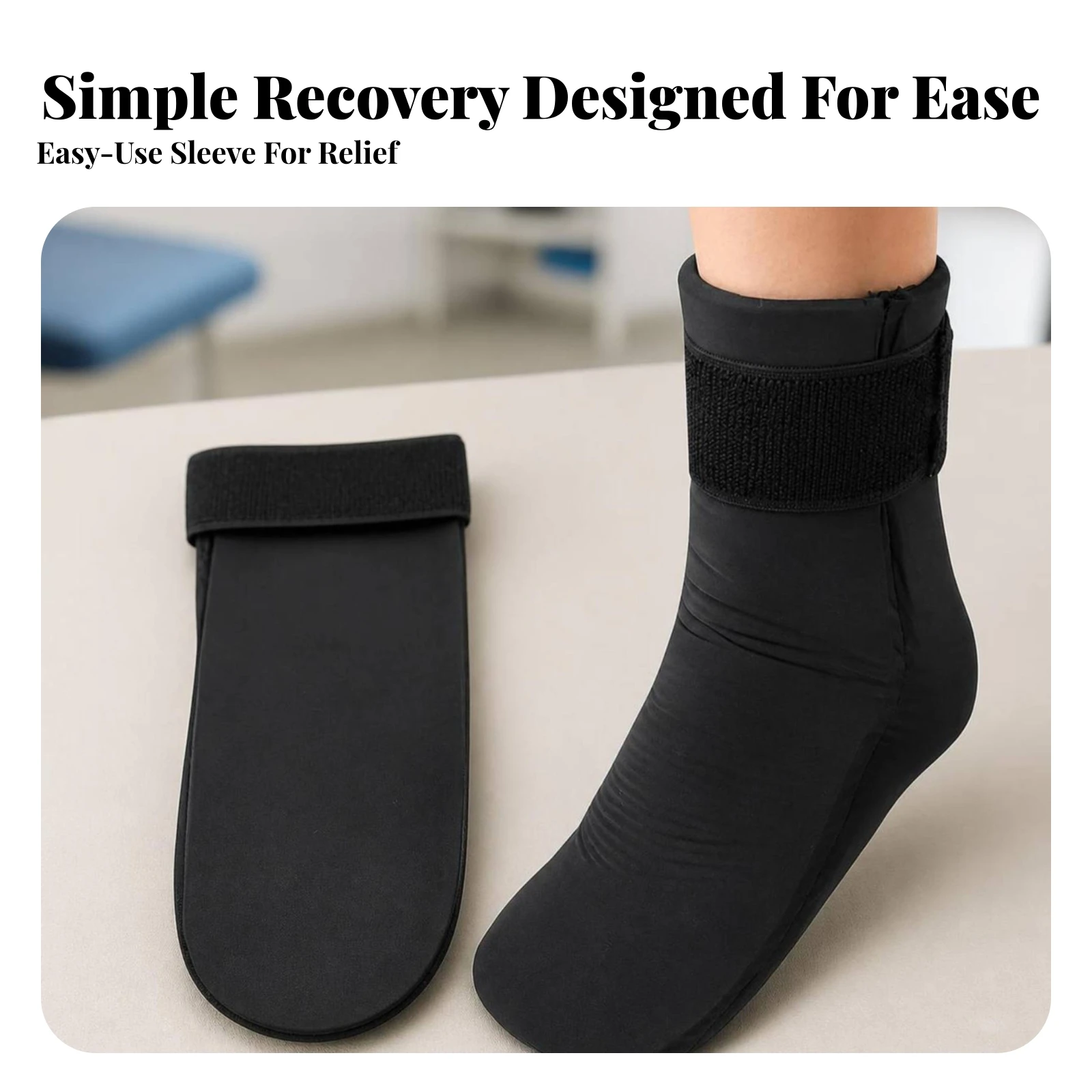 Ankle Support Sleeve Low-Profile Ankle Protector with Gel Support Sleeve with Silicone Gel Flexible Compression Sock