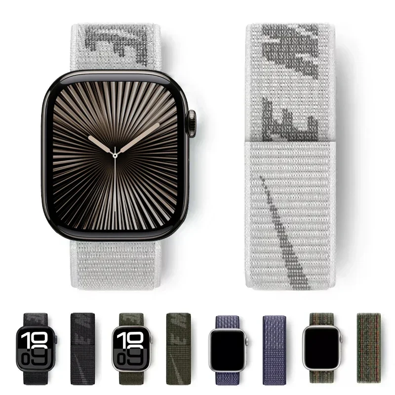 Sport Loop Strap for Apple watch 10 band 46mm 42mm 44mm 40mm 45mm 41mm 49mm correa bracelet iWatch series 9 SE 7 6 5 4 Ultra 2