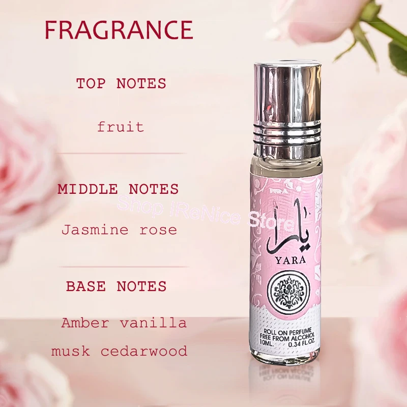 100% Original Arabian Essential Oil Perfume Portable Durable Delicate Elegant Fragrance Roller for Unisex Eau De Parfums Spray