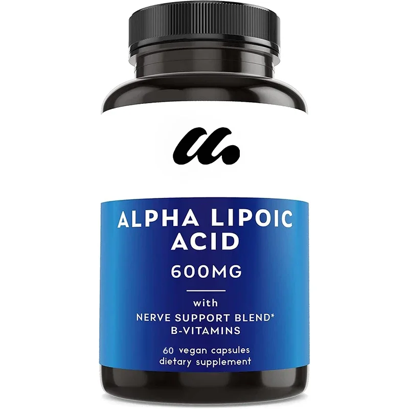 Alpha Lipoic Acid 600mg, 60 Capsules with B-Vitamins, Vegan, No fillers