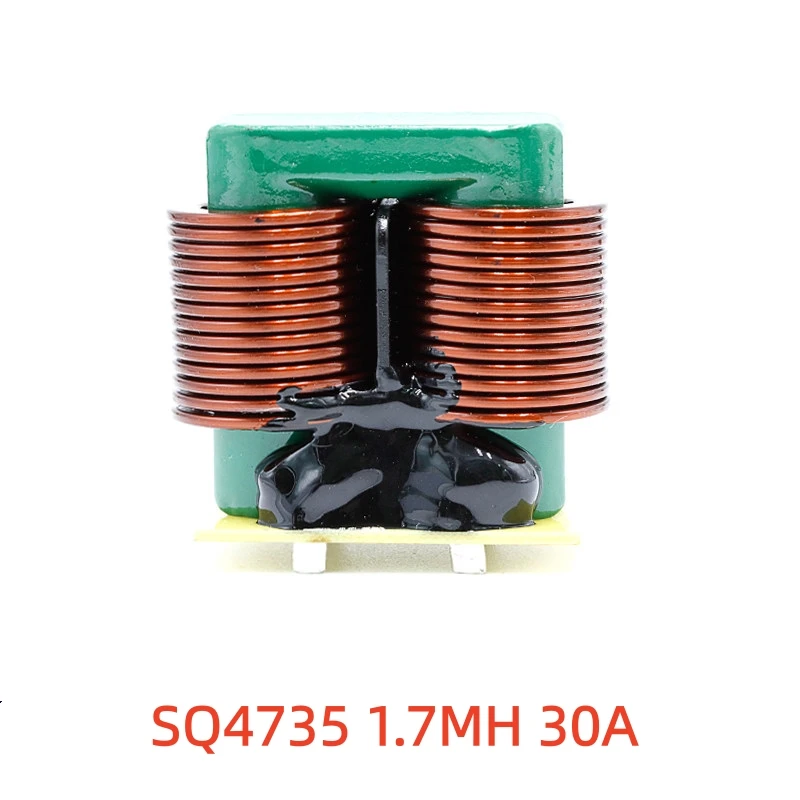 

1PCS High current common-mode inductor SQ4735 -1.7mH 30a high-quality flat copper wire magnetic ring filter inductor coil