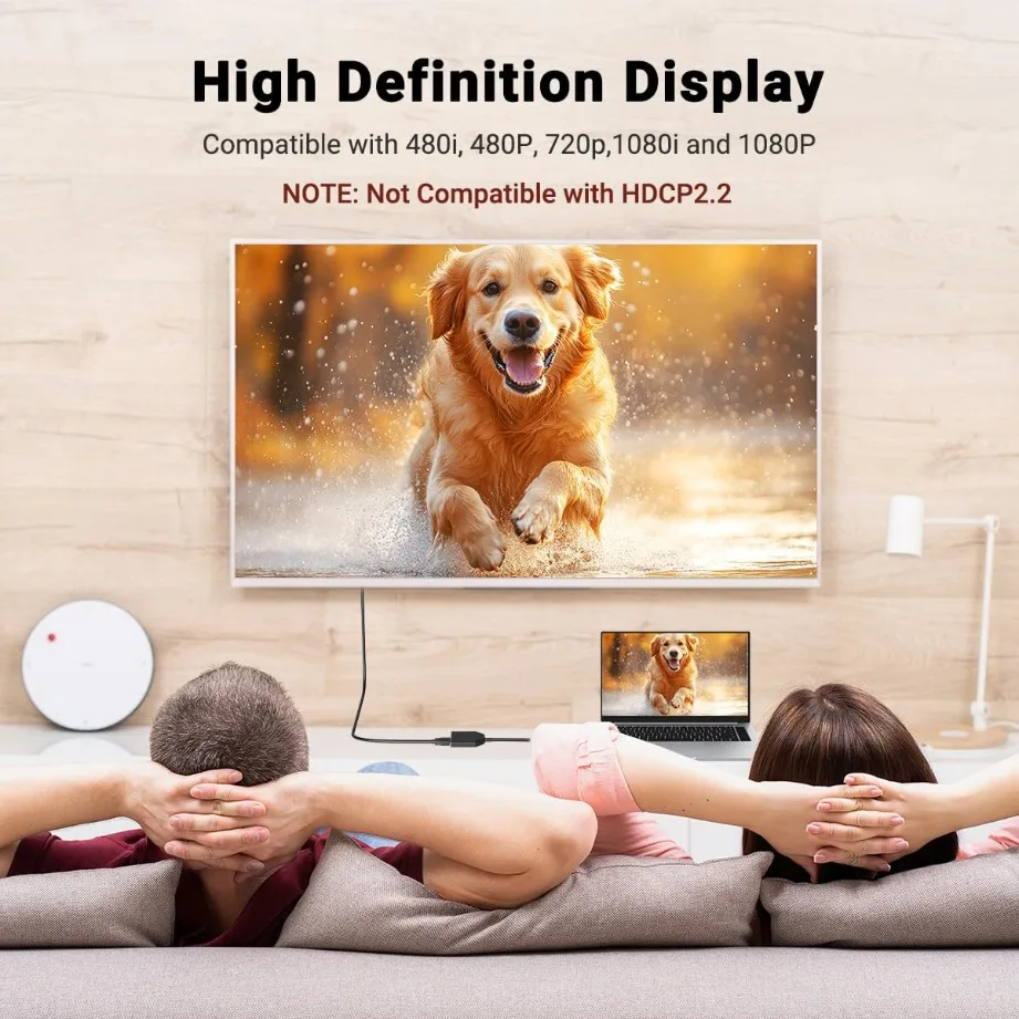 1080P 1 In 2 Out HDMI-compatible Splitter Cable Dual Port Hdmi-Compatible Cable Y Splitter Adapter for Laptop Monitor TV Box PC