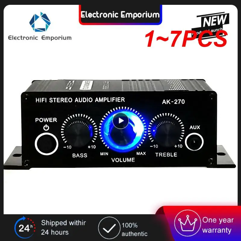 

1~7PCS 12V Audio Amplifier Mini 400W HIFI Digital Stereo Audio Amplifier FM Amplificador In AMP Car Home Radio Theater