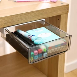 Adhesive Under Desk Drawers Clear Adhesive Drawer Storage Under Desk Organizes Home Office Pencil Stationery Tray Case