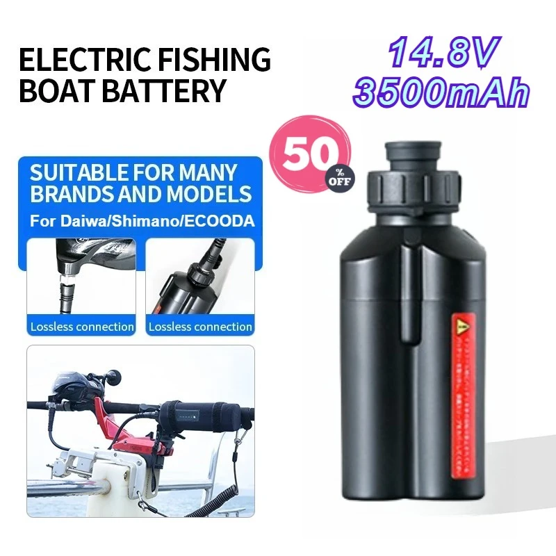 

3500mAh 14.8V Sea Fishing Reel Lithium Battery For DAIWA SHIMANO ECOODA Waterproof GTK Electric SeaFishing Droplet Wheel Battery