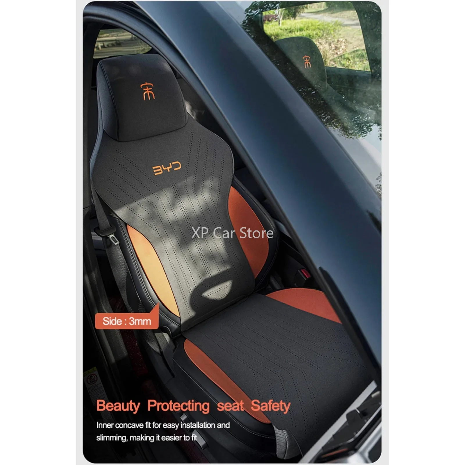 

High Auto Car Seat Cushion Cover for BYD Song PLUS PRO Four Seasons Universal Half Package Seat Aviation Turn Fur
