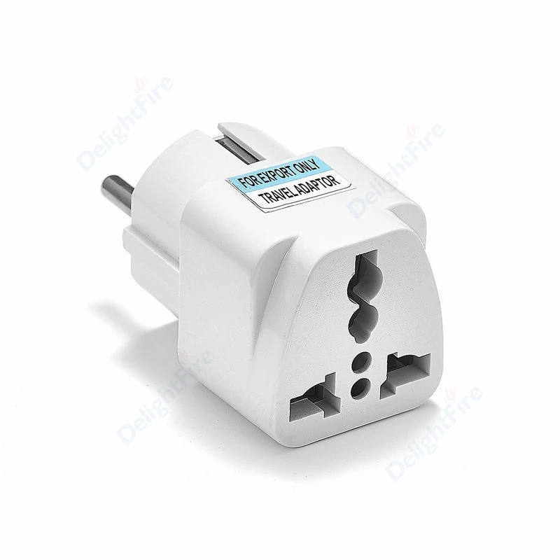 KR EU Plug Adapter US UK To EU KR European Europe Euro  2 Pin 4.8mm German Travel Power Adapter Electrical Socket Plug Outlet