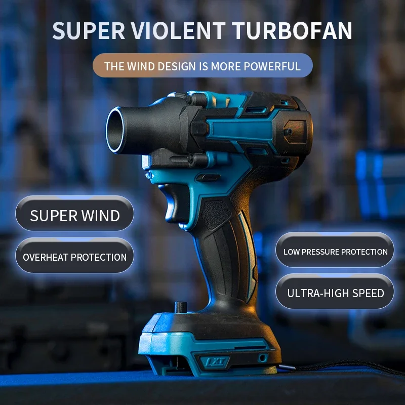 

For Milwaukee Makita fan turbojet xl 140,000RMP Violent blower Third turbine blower Jet fan Strong fan Handheld wind speed tool