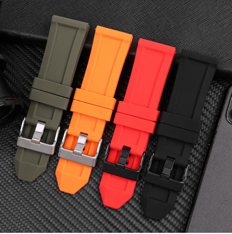 For Diesel Waterproof Silicone Watch band Men and Women Strap DZ4323 DZ4318 DZ7348 4476 4283 Accessories 24MM 26MM 28MM Bracelet