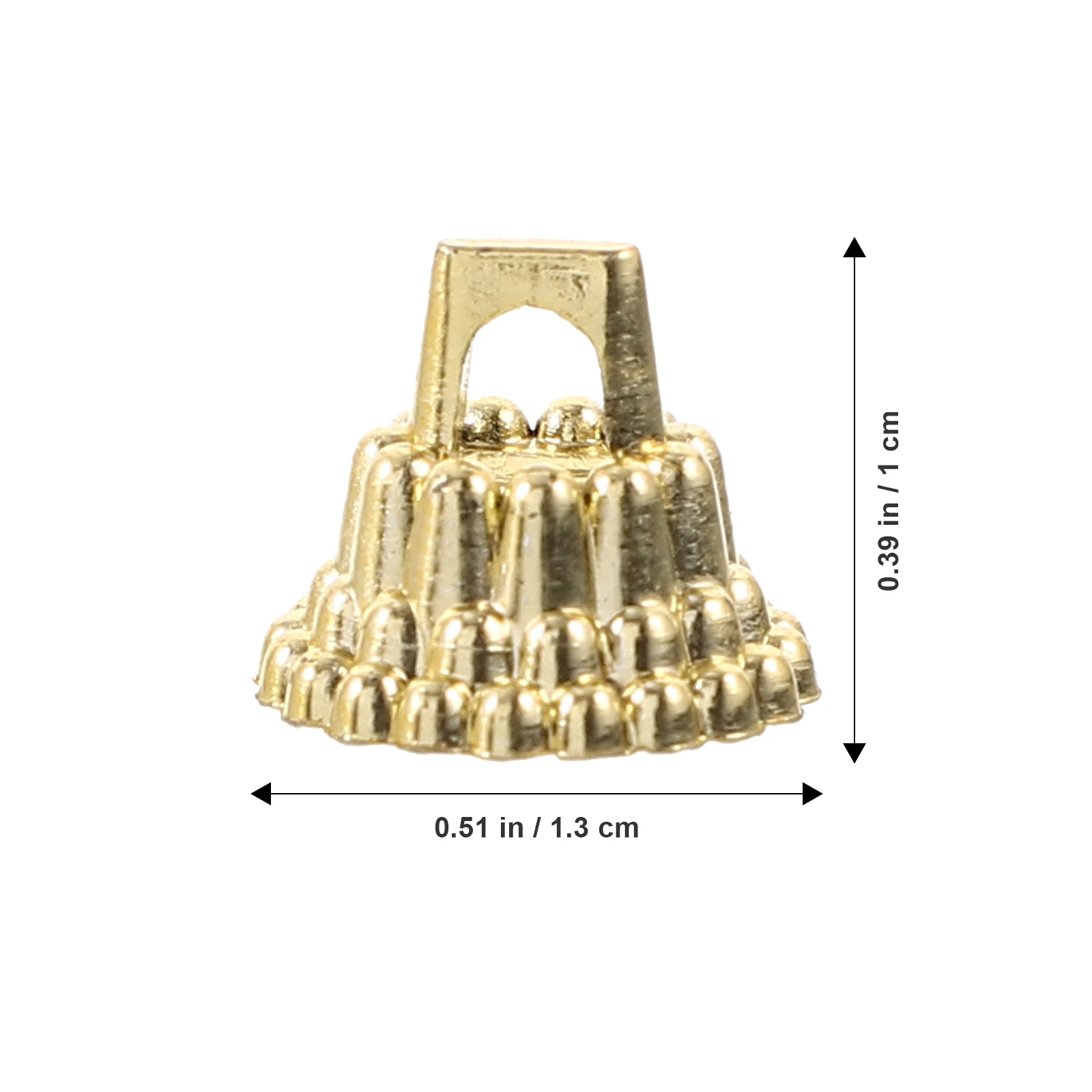 

200PCS Xmas Ball Pendants Caps Creative Accessory for Christmas Tree Decoration DIY Holiday Ornament Parts