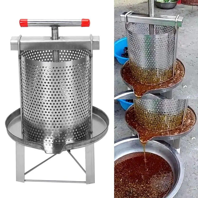 

Bee Honey Extractor 3 Honey Filters Honey Strainer Household Manual Honey Press For Wax Honey Fruit Wine Honey Press