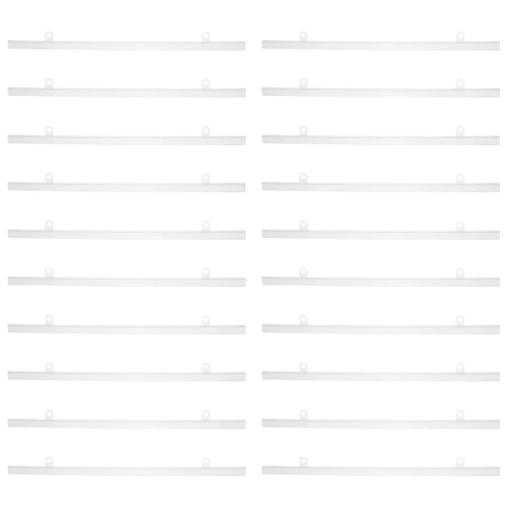 

20pcs Pvc Poster Hanging Rod 40Cm Waterproof Display Rail For Wall Easy Install Stable Support Mall Supermarket Advertising