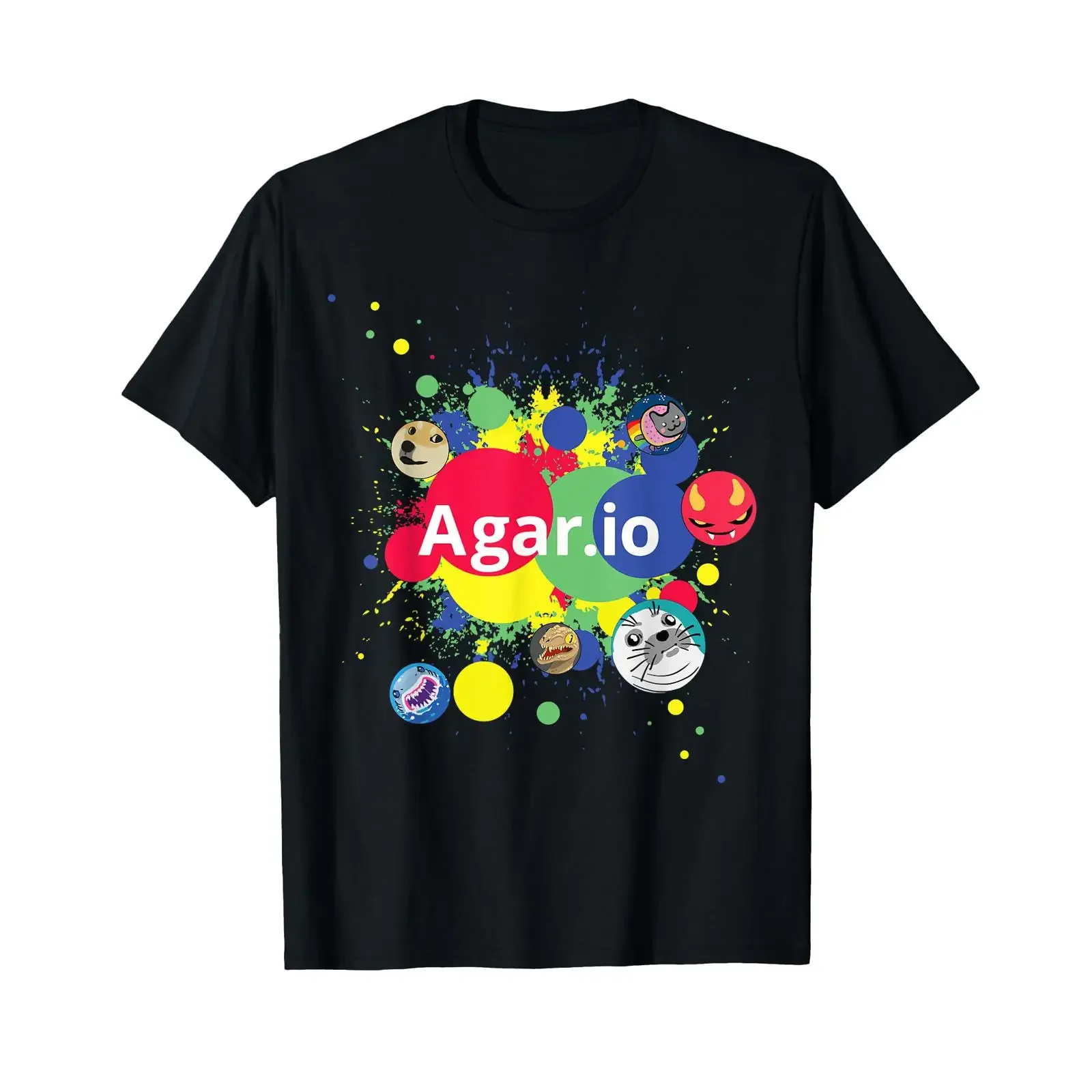 Agar io T Shirt vintage Washed graphic fashion homme Stretched Casual Breathable designer clothes streetwear Unisex Stylish