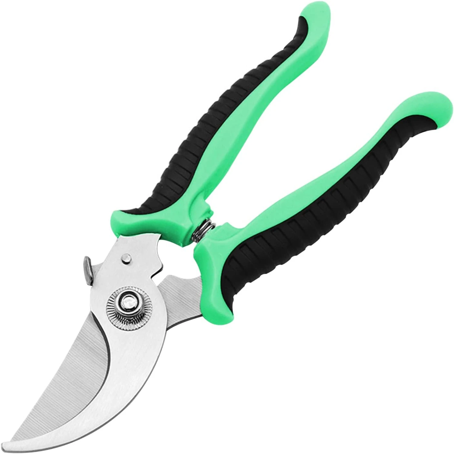 Pruning Shears - Garden Clippers Pruner, 7.5 Inch Stainless Steel Handheld Branch Gardening Scissors Snips Tool with Safety Lock