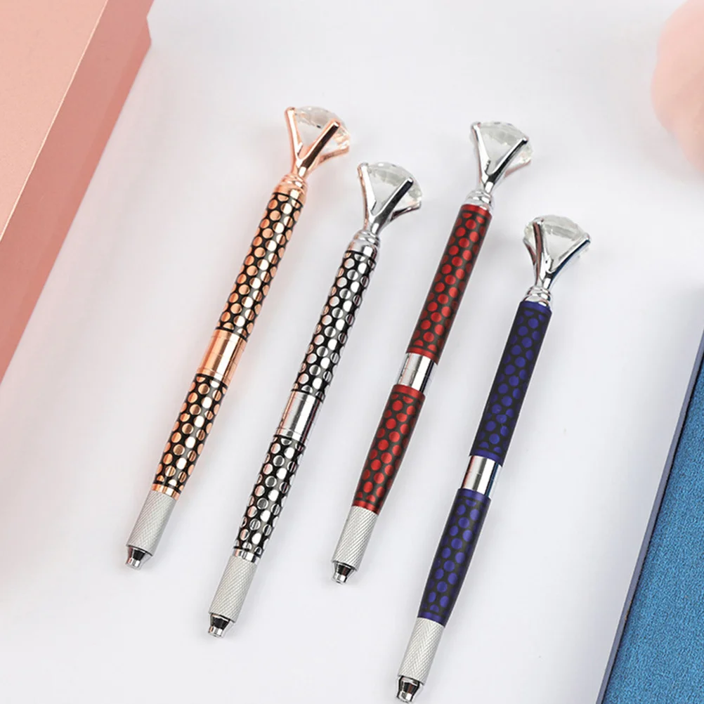 

Microblading Eyebrow Pen 3 Head Needle Embroidery Pen Manual Waterproof Makeup Tool Long-Lasting Eyebrow Kit Makeup Tool