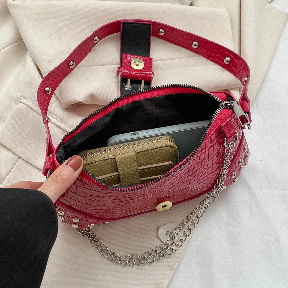 Fashion Women Shoulder Bag Y2K Armpit Bag Luxury Design Bag Pleated Underarm Bag Solid Color Messenger Bag Purse Hobos Handbags