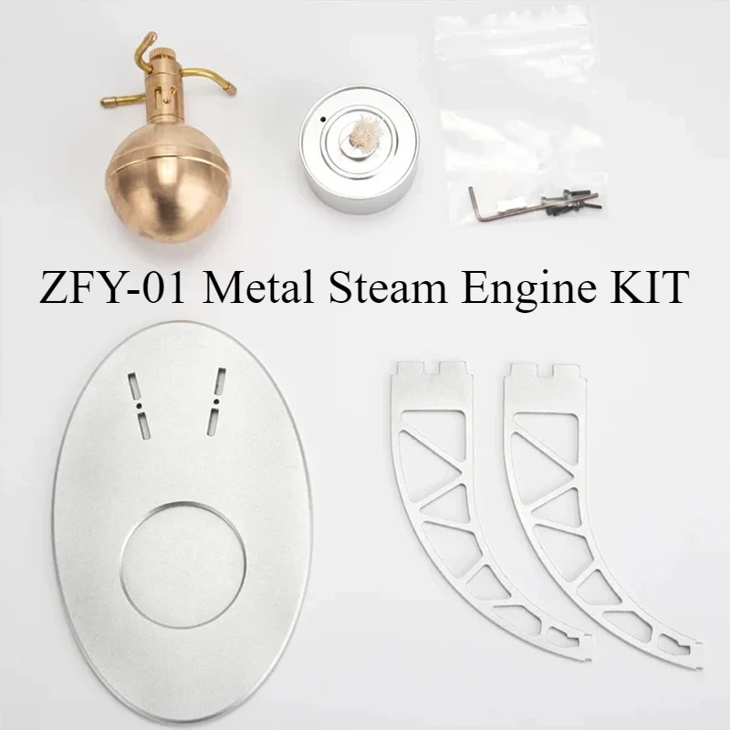 

ZFY-01 Metal Steam Engine Model KIT Rotating Flying Ball Model Heating Boiler Toy Gift