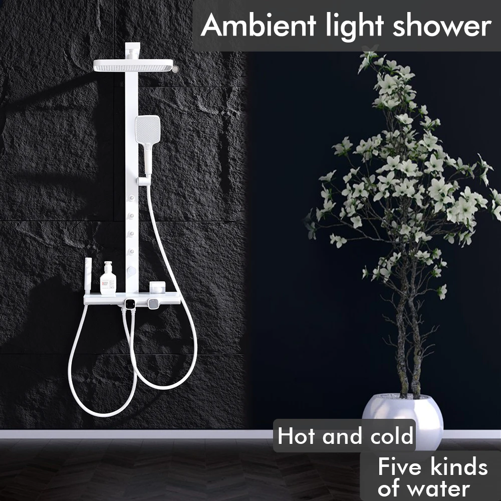 High Pressure Shower System With Shower Head For Bath Sprayer Wall Faucet For Bathroom Bathroom Mixer Tap Shower Faucets