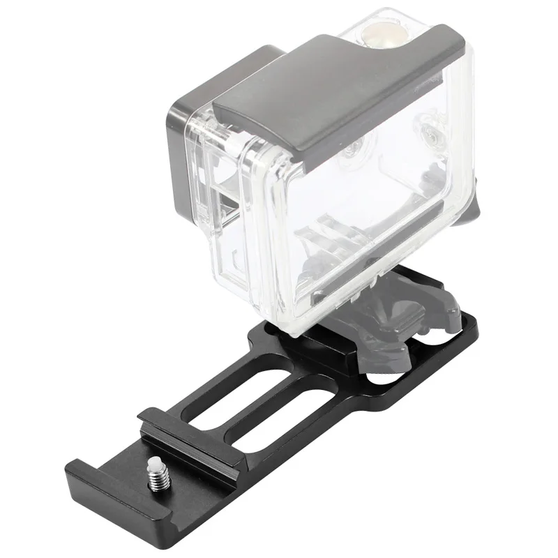 HFES ترقية CNC الألومنيوم 20 مللي متر الجانب السكك الحديدية جبل ل Gopro Gitup الرياضة عمل كاميرا لملحقات لاعب الصيادين