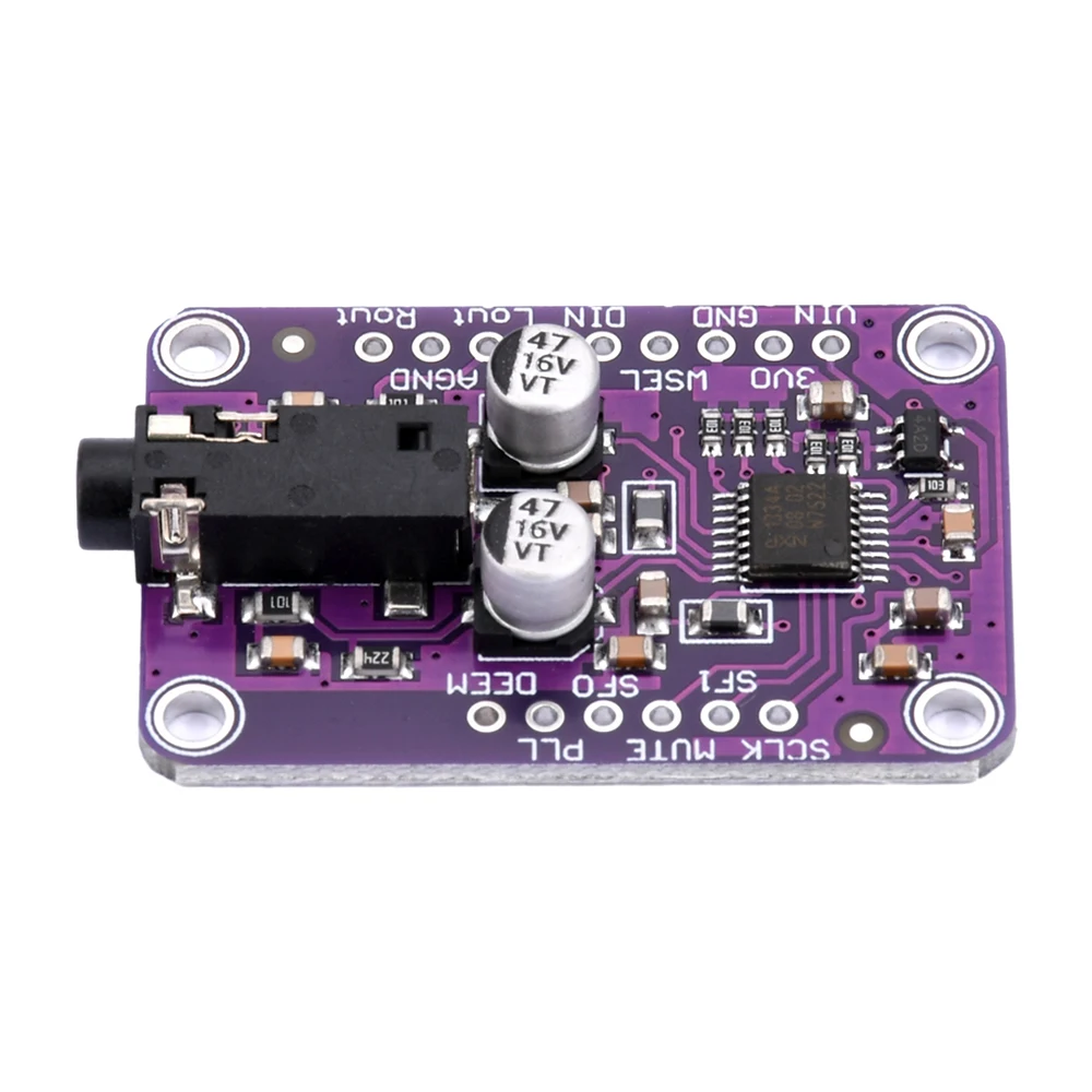 Uda1334a i2s Sound DAC módulo 3.3 - 5v audio estéreo decoder Board para el transporte de envases de arduino