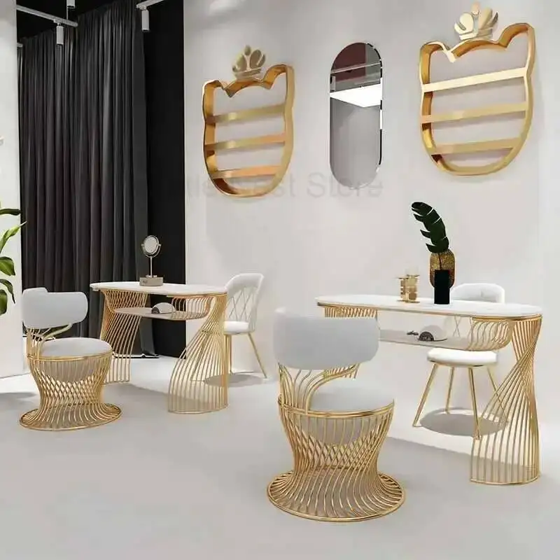 الفاخرة مسمار التكنولوجيا الجدول مكتب الاصطناعية المهنية طاولة مانيكير ماكياج مانيكير ميسا مانيكير أثاث التجميل LJ50MT #4