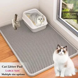 Cat Litter Mat Double Layer Cat Litter Pad Waterproof Anti-Slip Sand Bowl Filter Mat Sandbox Mat for Cat Multiple sizes