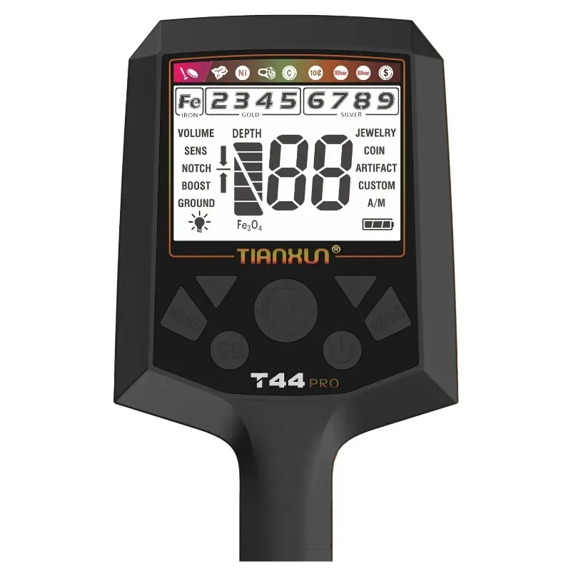 TIANXUN T44 Pro detektor logam profesional, pendeteksi emas pinpointer pelacak tahan air dapat disesuaikan sensitivitas tinggi