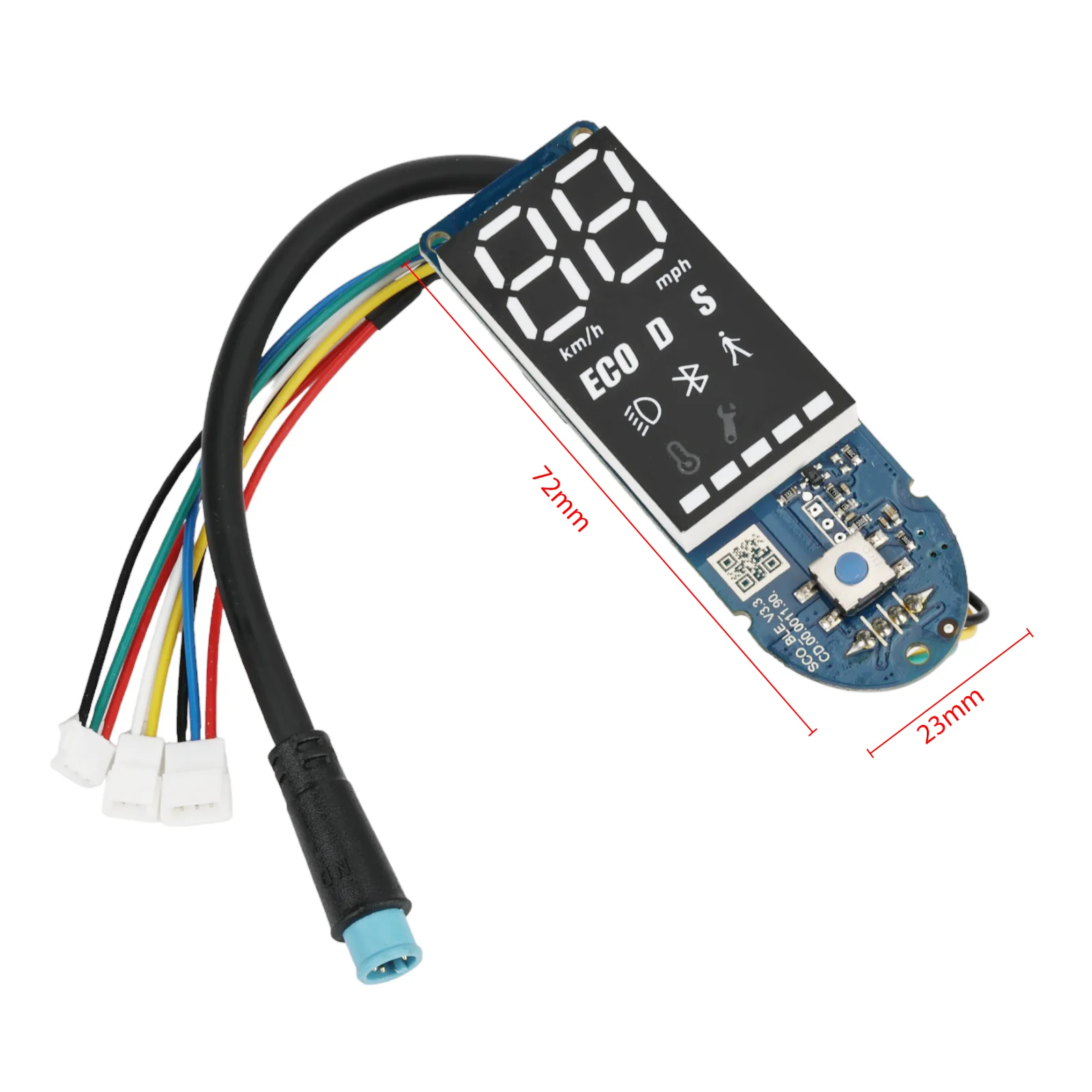 Original Dashboard for Segway Ninebot Kickscooter D28 Electric Scooter Display Instrument Panel Replacement Attachment