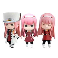 10CM Amine Figure  Darling in the FRANXX Q Version Uniform Combat Uniform Dolls Toy Gift Collect Boxed Ornaments PVC Material