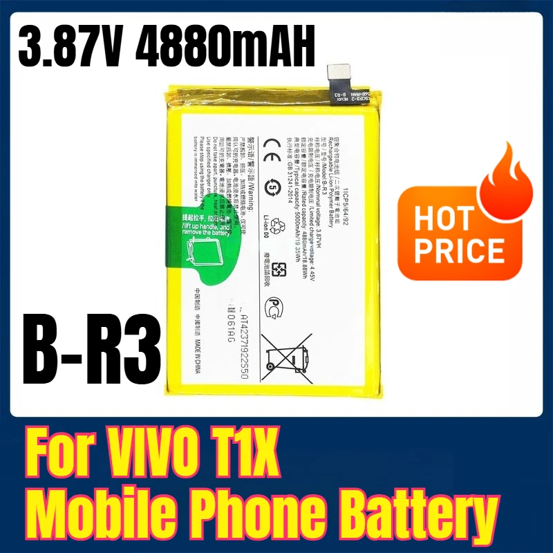 

B-R3 3.87V 4880mAH Mobile Phone Battery for VIVO T1X