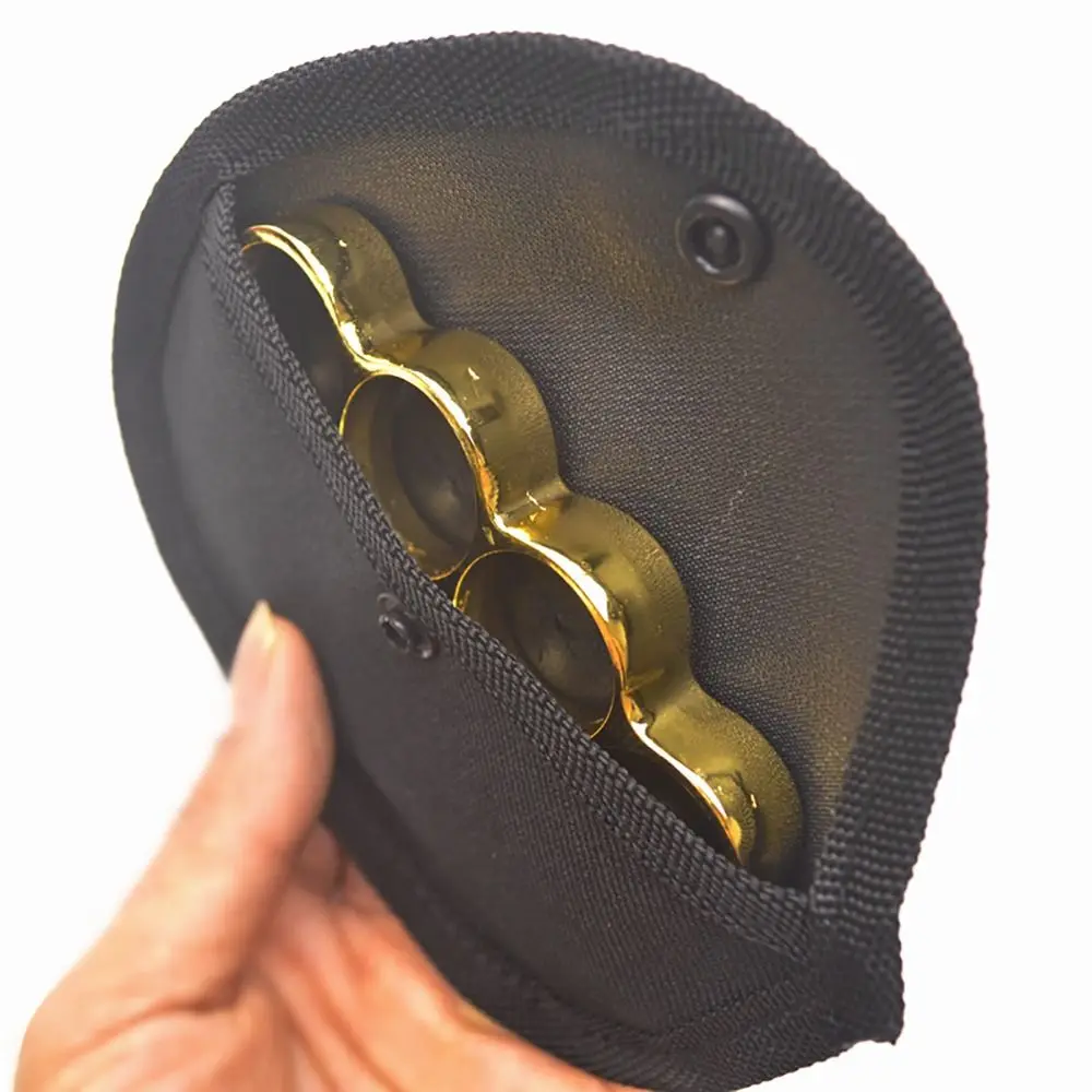 1 Peça Bolsa Durável Antichoque Unissex de Tecido com Forro, com Design de Dedo de Tigre (Estilo Anel de Dedo), para Quatro Dedos, com Fivela Macia para Pendurar