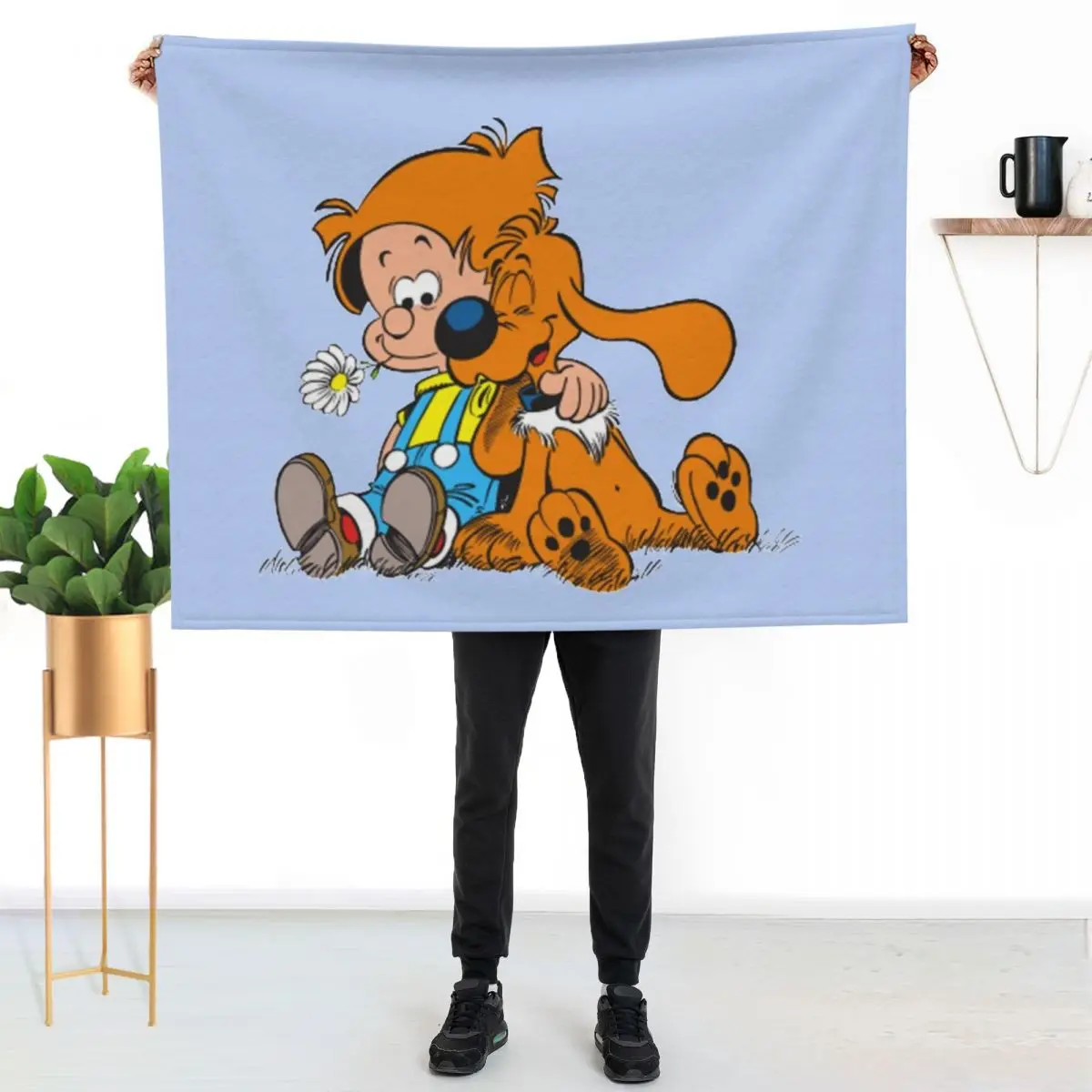Billy and buddy & Boule et Bill Throw Blanket Picnic christmas decoration Stuffeds Camping Soft Big Blankets For Baby Blankets