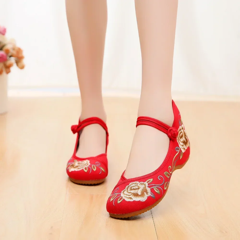 Women's Shoes Summer New Casual Shoes for Women Fashion Vintage Elegant Ethnic Style Embroidery Streetwear Chinese Style