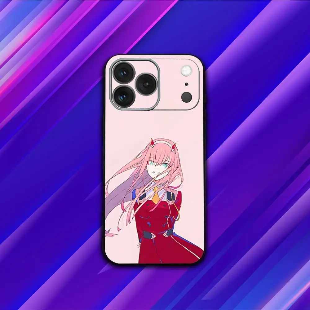 Z-Zero Anime T-Two Phone Case For iPhone 17,16,15,14,13,12,11,Pro,Max,Plus,X,XS,SE4,E,Mini,Soft Black Case
