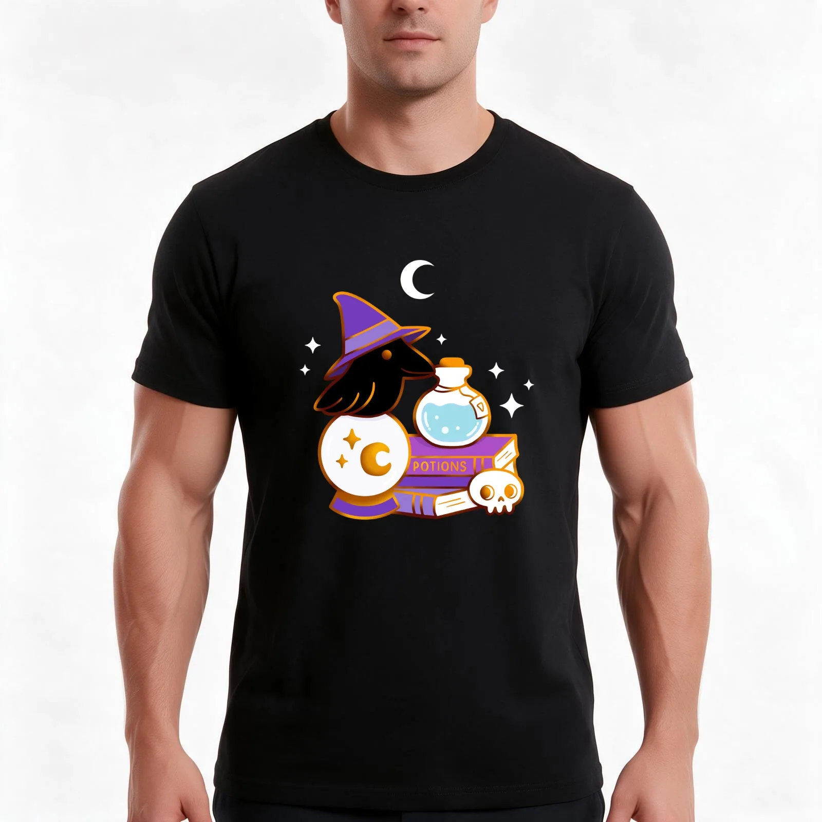 Raven Familiar // Gold Nikury T-Shirt, Vintage Retro Graphic Tee, Unisex Summer Casual Streetwear Top