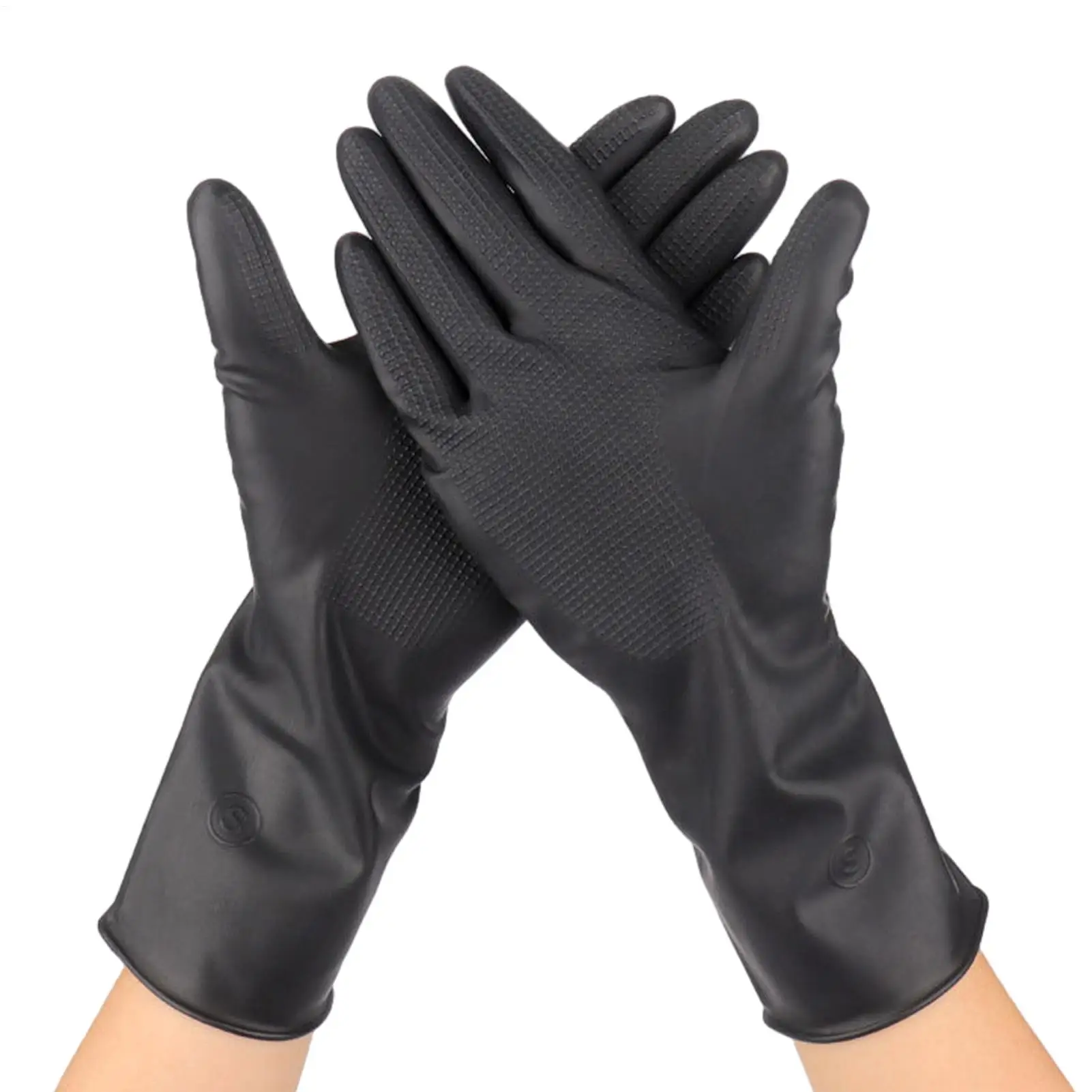 1Pairs Hair Dying Gloves Heat Resistant Gloves Barbershop Hairdresser Thicker Hair Dyeing Rubber Glove Hairdressing Supplies