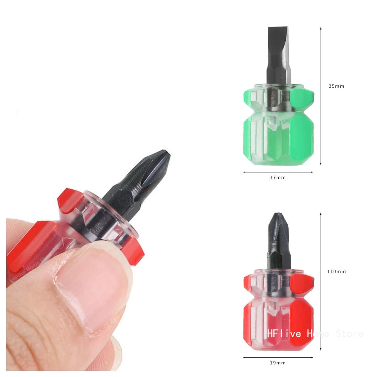 Mini Screwdriver Phillips Screwdriver Mini Screwdriver Short Small Split Fender Tools Kit Slotted Flat Cross-head Screwdrivers