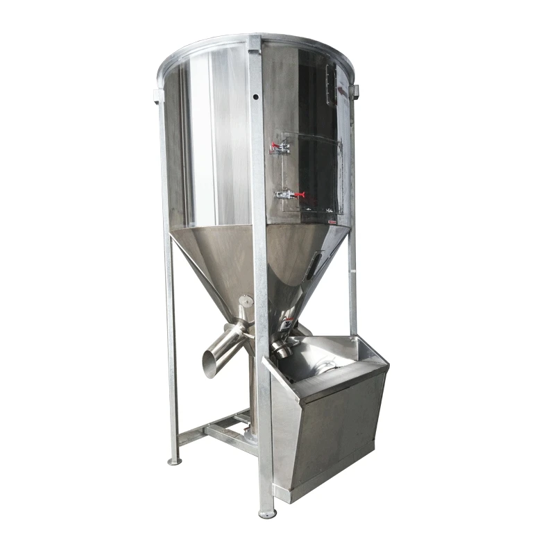 المصنع مباشرة 500 كجم الفولاذ المقاوم للصدأ آلة الخلاط العمودي البلاستيكية سعر تنافسي لمواد تغذية الحيوانات الصغيرة الكبيرة