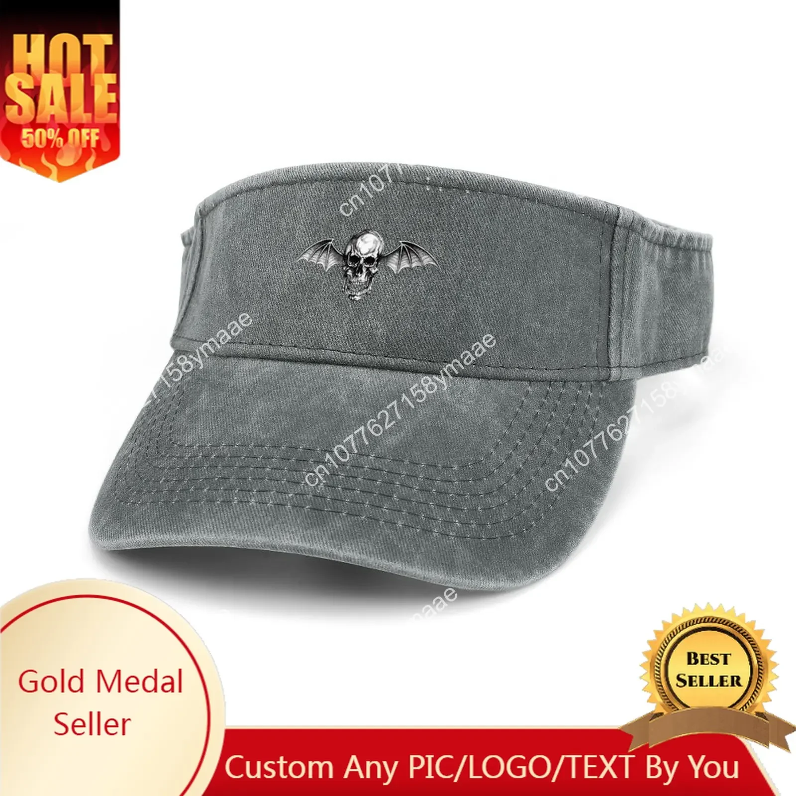 

Avenged Sevenfold Sun Visor Leaky Top Cowboy Hats Mens Womens Customize Cap Sports Baseball Tennis Golf Caps Empty Open Top Hat